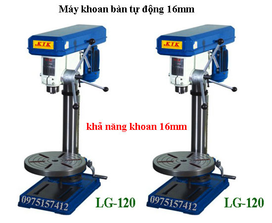Máy khoan tự động LG-120, khoan bàn 16mm